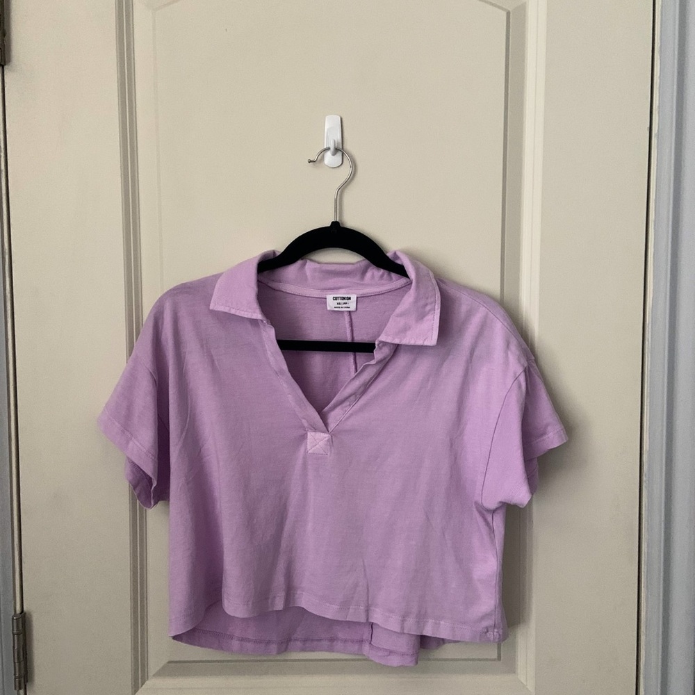cotton on lilac polo shirt!